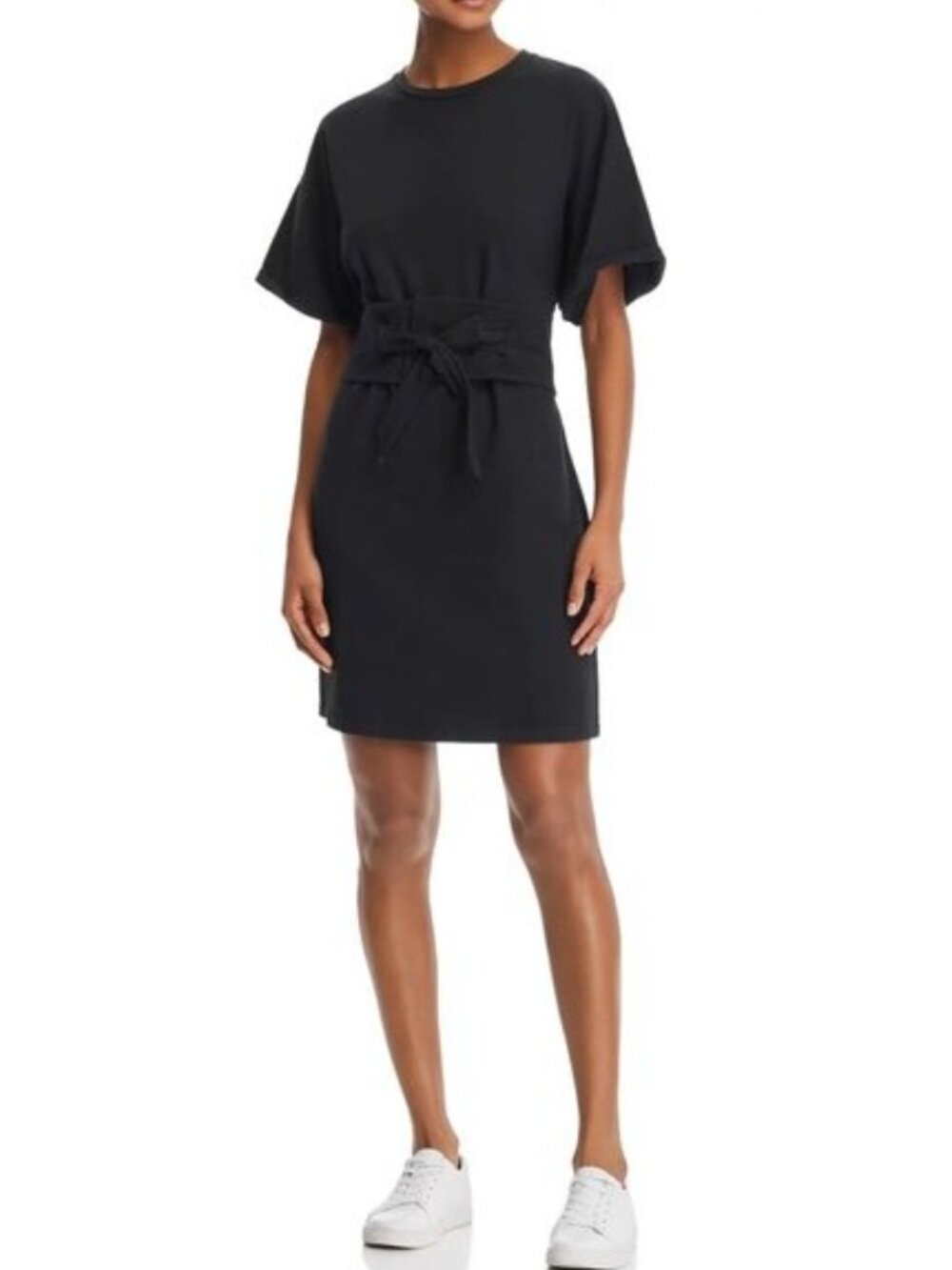Rebecca Minkoff Black Tie-Waist Short Dress-M